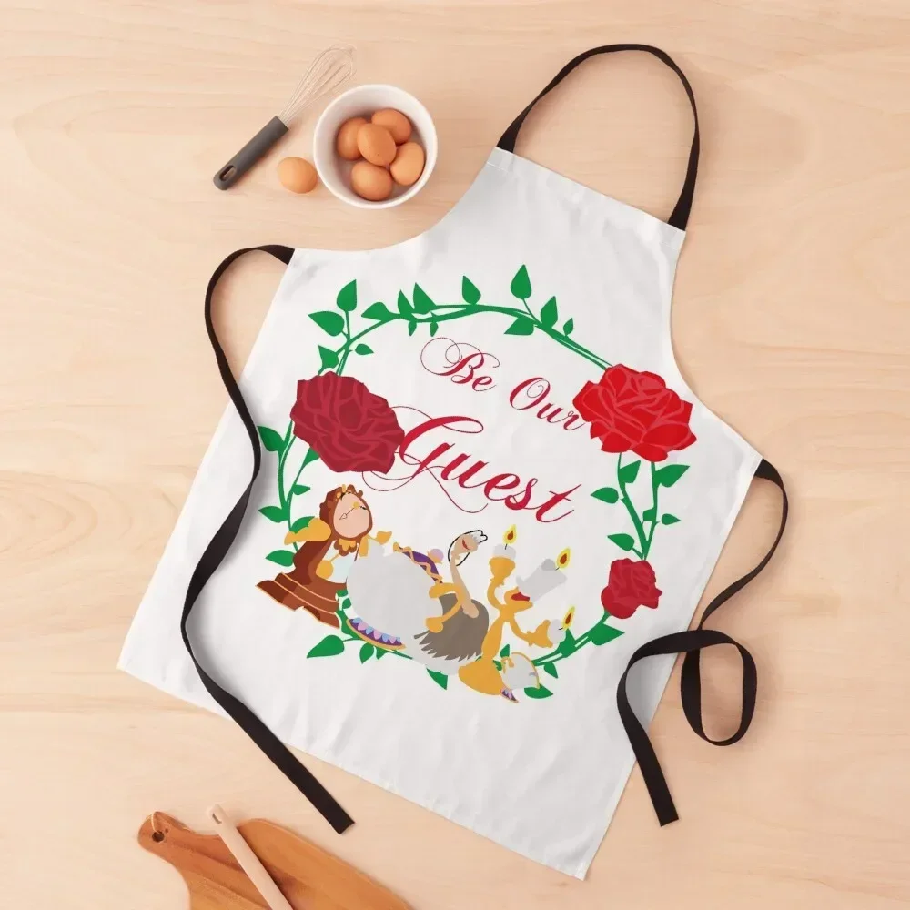 

Design Be Our Guest Apron with pockets Women's Kitchen Apron