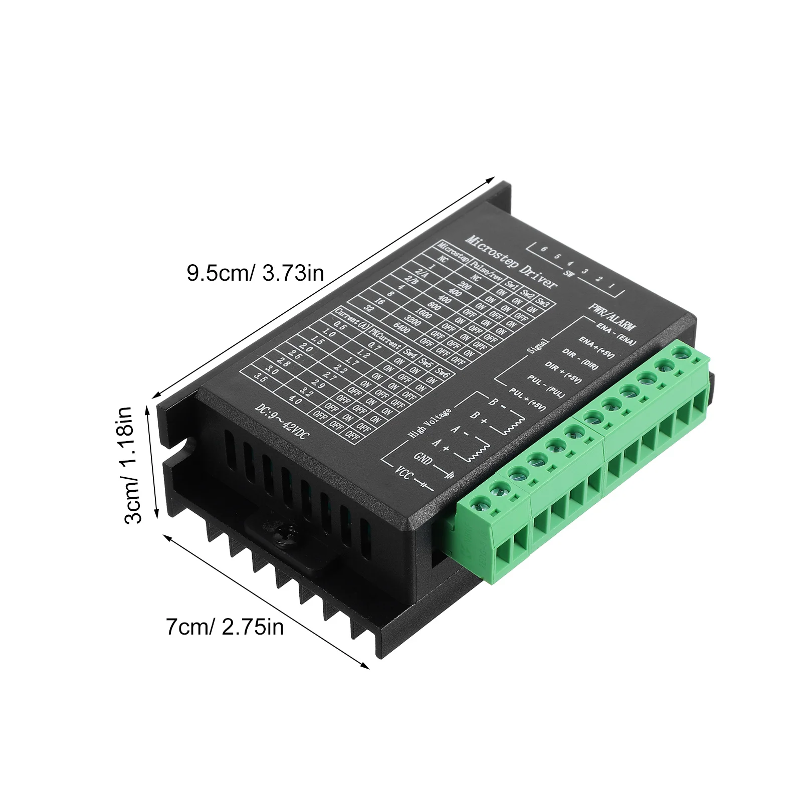 2Pcs High Precision Stepper Motor Driver Controller Module 32 Subdivision Compatible with 42 57 86 Stepper Motors for Cnc 3D