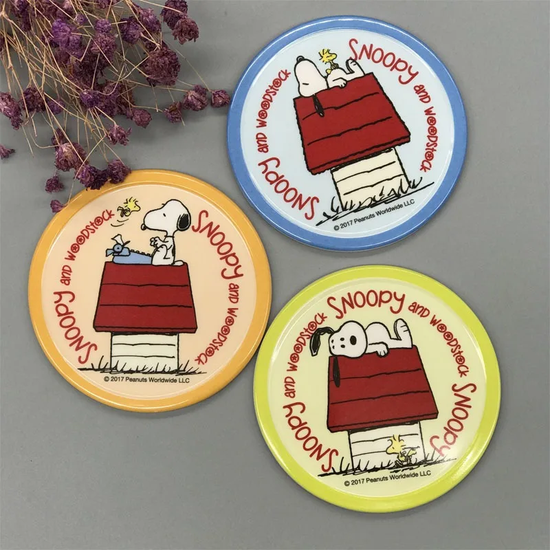 Cute Snoopy Insulated Coaster Cartoon Waterproof Wear-resistant High Temperature Resistant And Drop Resistant Gift