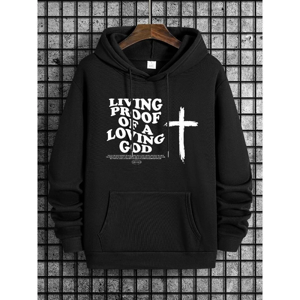 

Мужская толстовка свободного кроя с капюшоном 270 г, черный уличный пуловер, повседневные толстовки в американском стиле, подходят для зимних сезонов