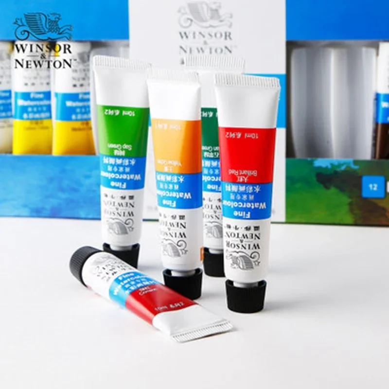 Imagem -02 - Winsor & Newton-pintura Aquarela Profissional Pintura de Artista e Estudante Suave Fina Alta Qualidade 12 18 24 36 Cores 10ml