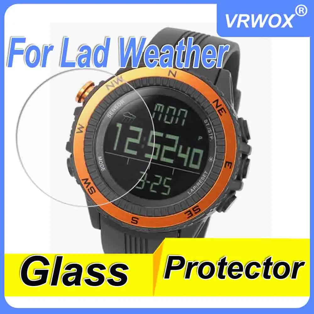 

3Pcs Glass Protector For Lad Weather Sensor Master lad004 Watch Tempered Screen Protector