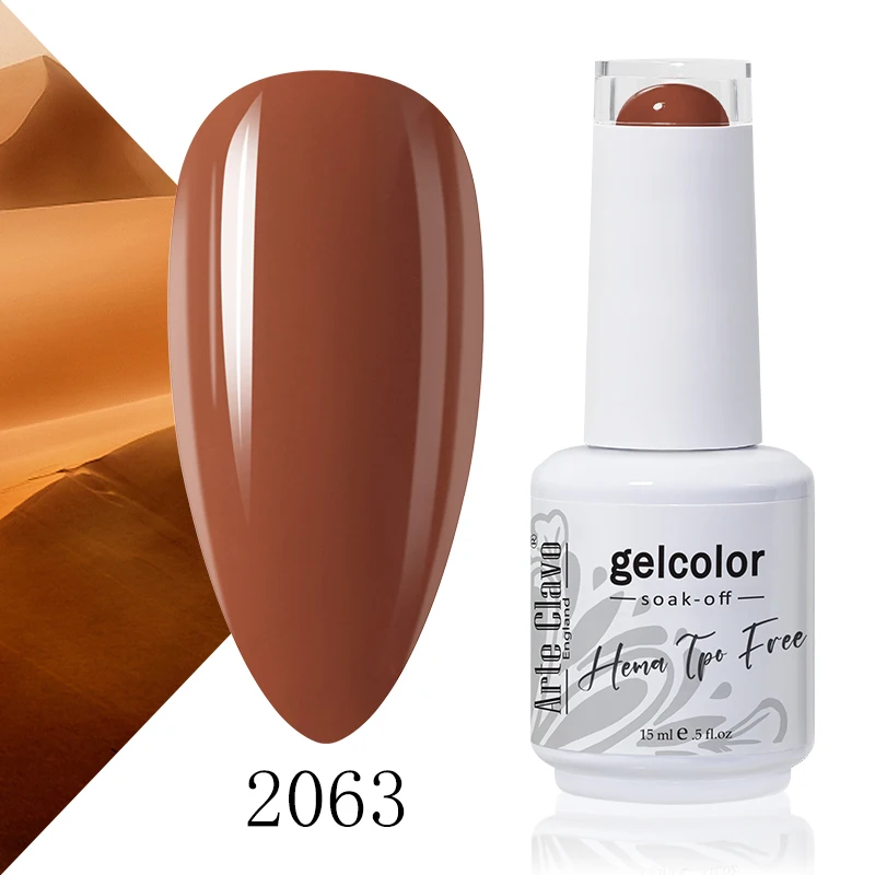 Arte Clavo Rose Red Kleur Serie 15 ml Gel Nagellak Hot Koop Langdurige Losweken Vernis Hybrid Nail Art top Bsae Maincure