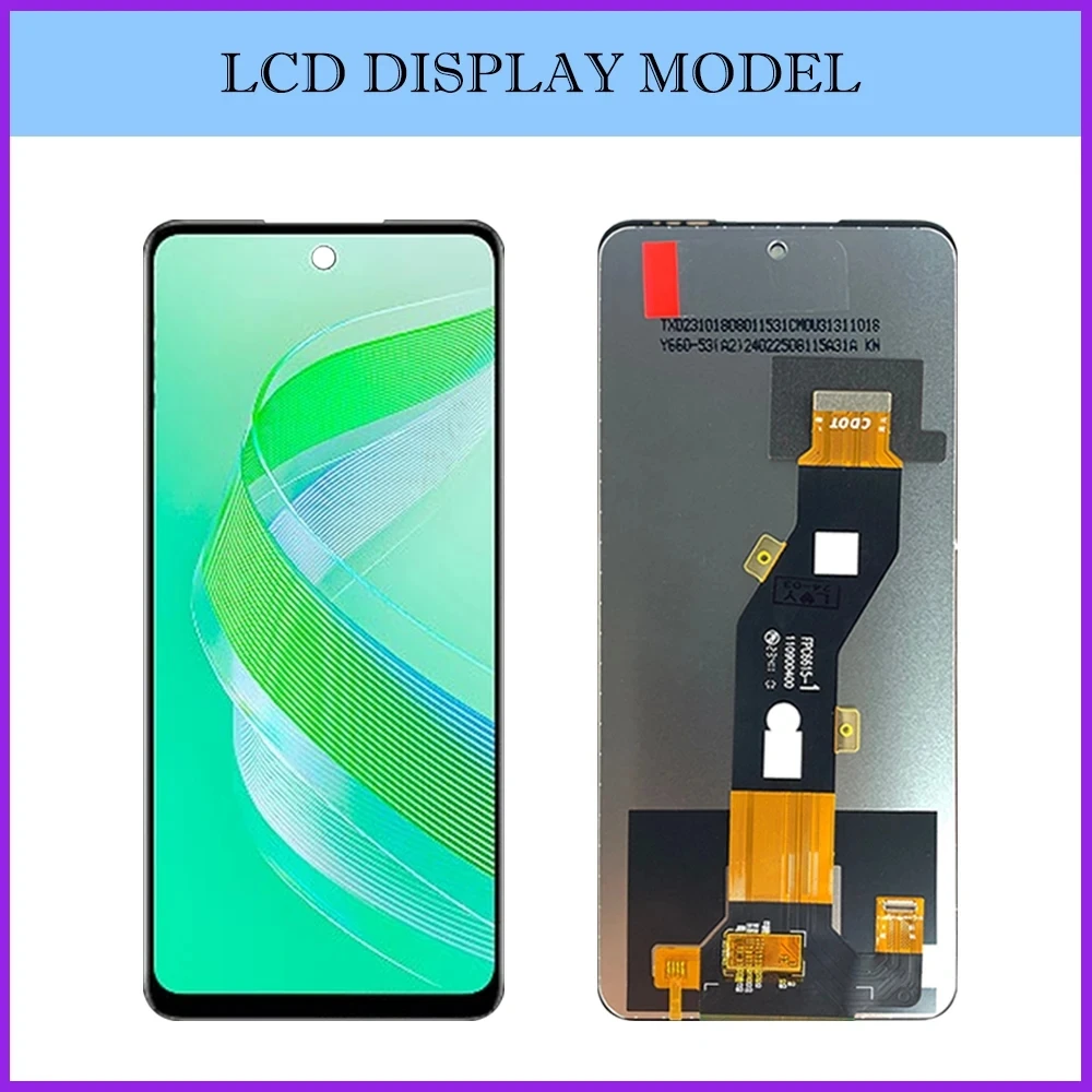 Display For Tecno Spark 20 20C LCD Display Touch Screen For Spark Go 2024 BG6 Digitizer Assembly Replacement With Free Tools