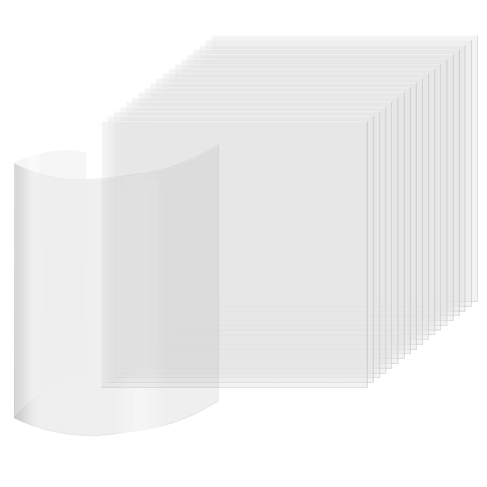 [A93Z!】 20Pcs Clear Mylar Stencil Sheets 12 Inch Blank Stencil Material Sheets,For Compatible & Silhouette Cutting