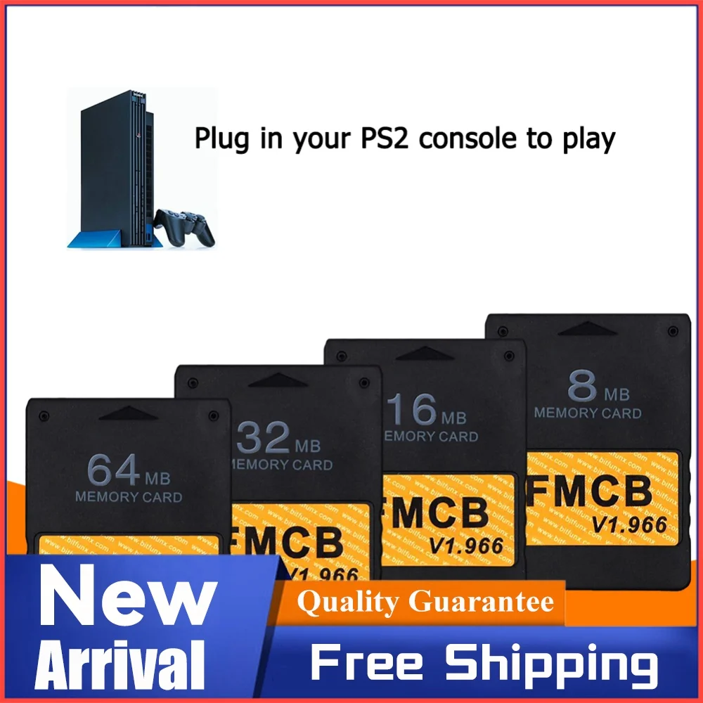 SATA Interface Network Card Adapter w/Free McBoot V1.966 FMCB Memory Card for PS2 Console SATA Interface HDD for PS2