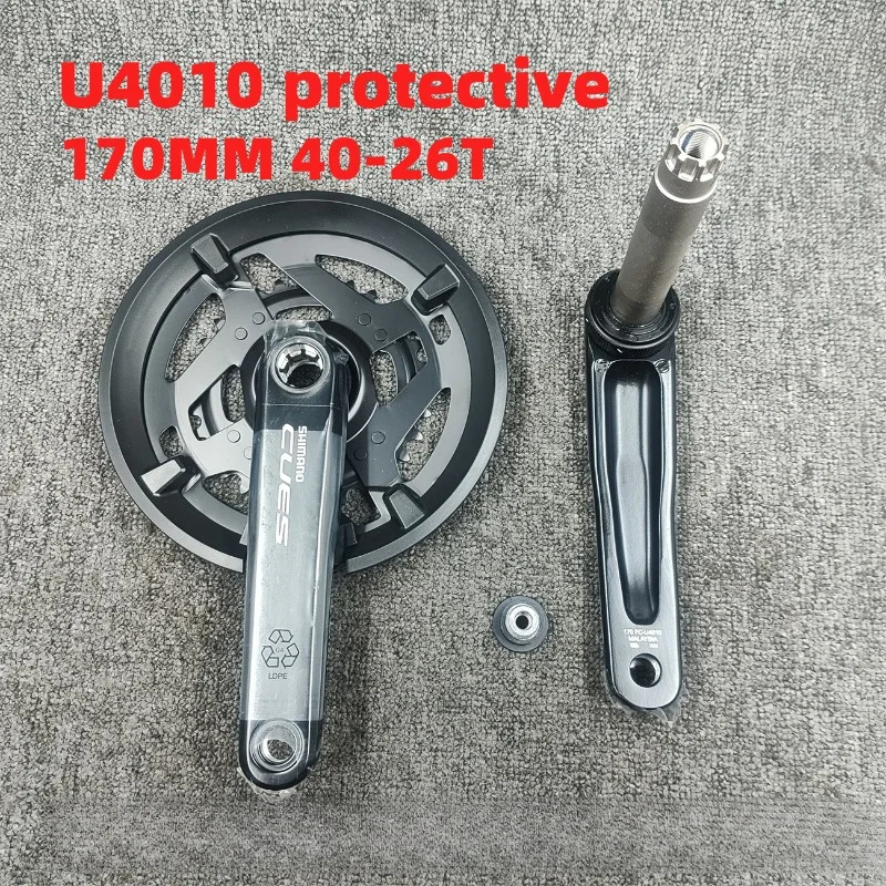 Shimano CUES FC U4010 Crankset 170MM 36-22T 46-30T 40-26T 2x11s/10s/9s Crank MTB Riding Chainring Wheelset Mountain Bicycle Part