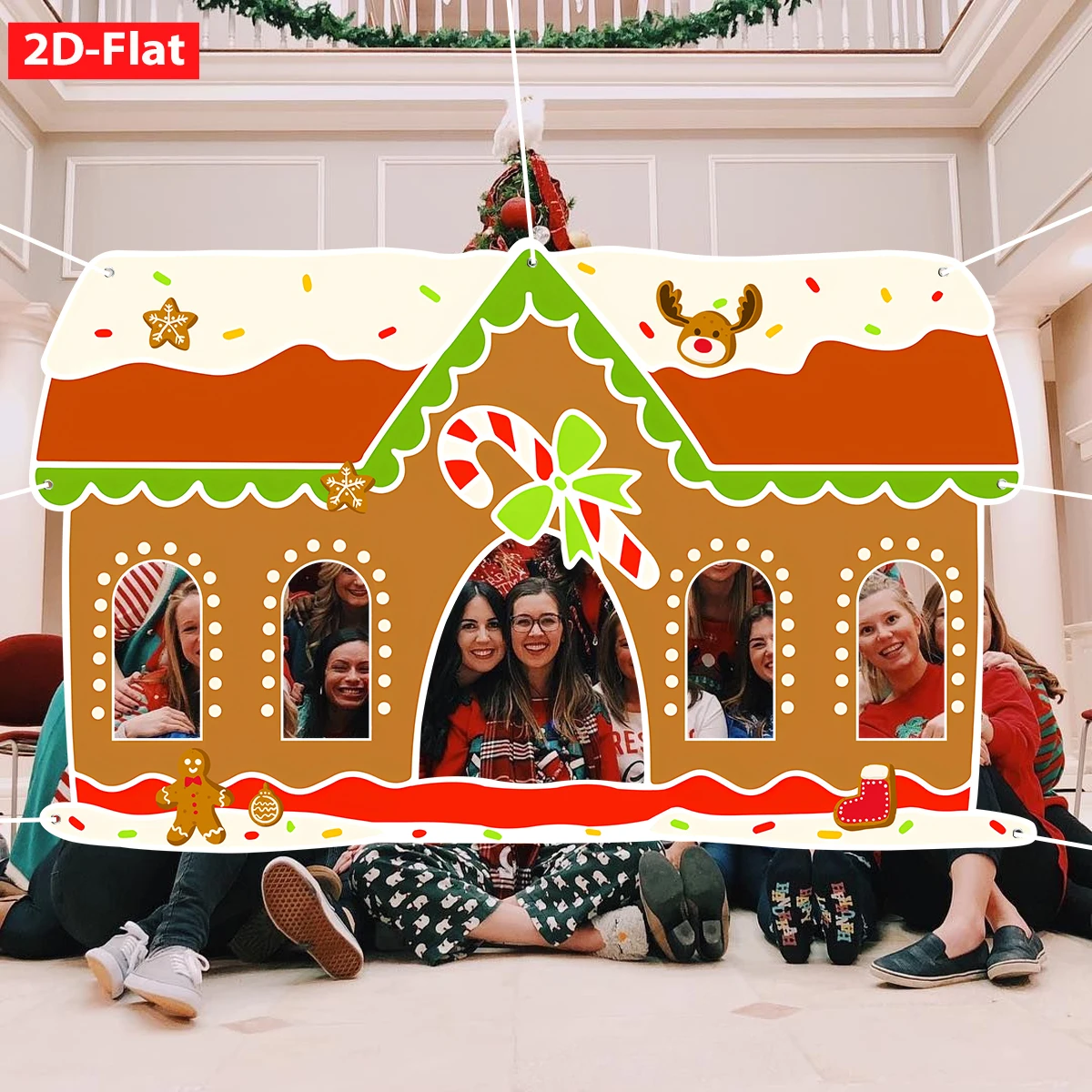 1PC Christmas Gingerbread Hous - огляд і ціна Photo Booth Frame
