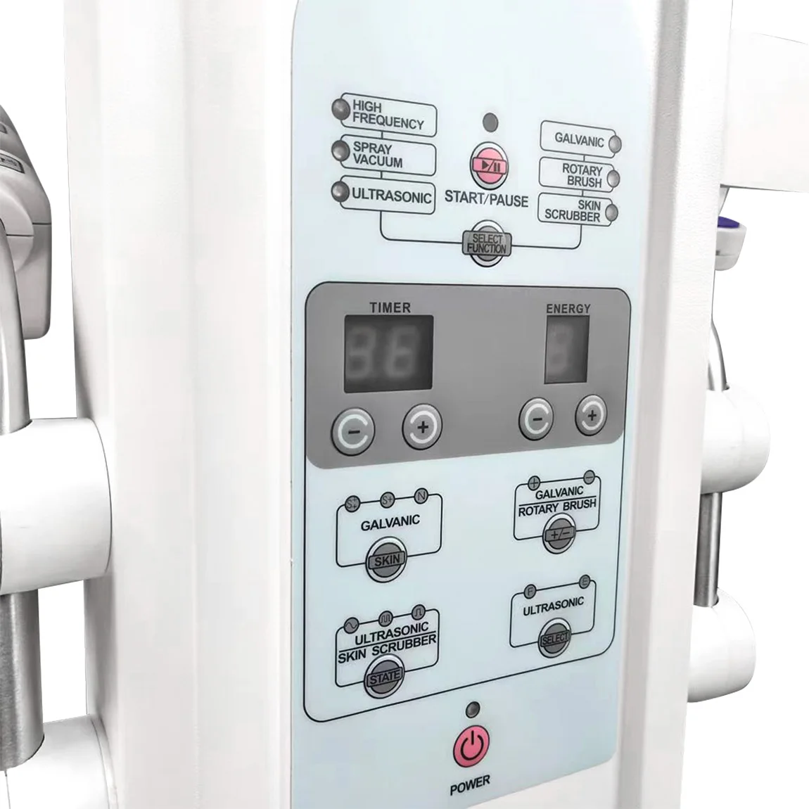 Multifunktionale 9-in-1-Gesichtspflege, Schönheitsmaschine, Haut, Tiefenreinigung, Mikrostrom, Gesichtsdampfer, LED-Vergrößerungslampe