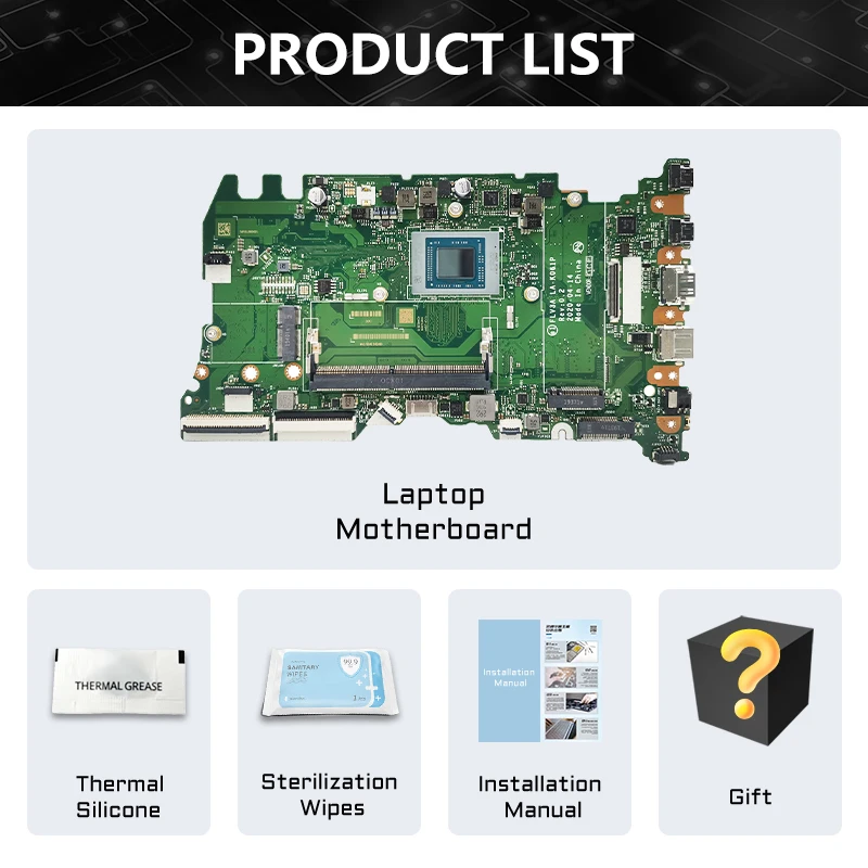 LA-K061P For Lenovo ThinkBook 14 G2 14 G3 15 G2 Laptop Motherboard With CPU R3 R5 R7 AMD 4G/8G-RAM 5B21C22440 5B21C22443