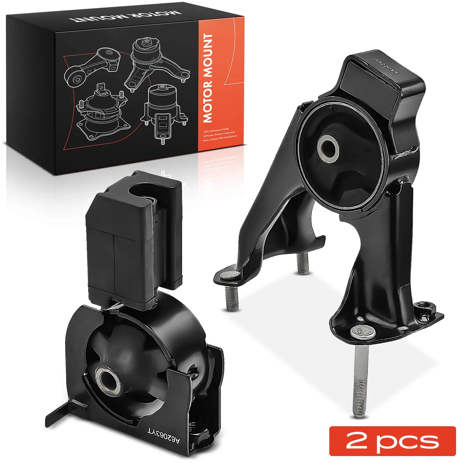 Frankberg 2x Motorlager Vorne und Hinten für Pontiac Vibe Kombi Toyota Corolla Matrix 123050D130 88969075 123050D023 1230522150
