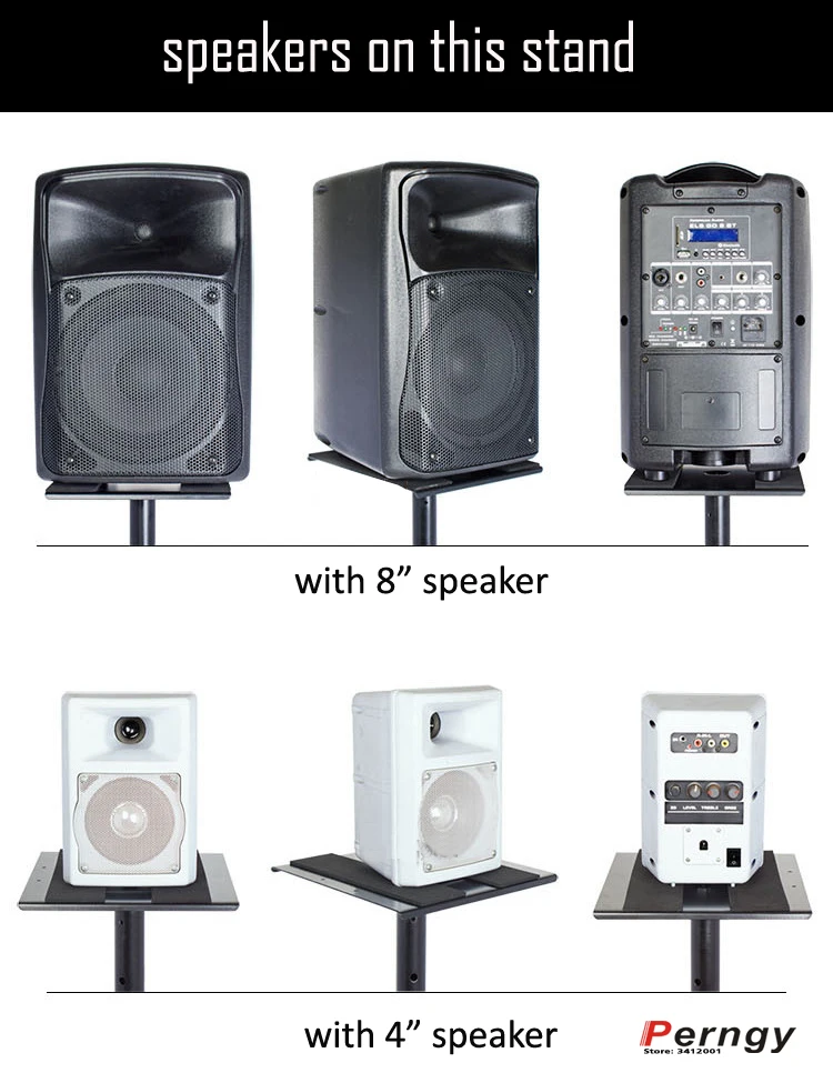 (1 Paar = 2 Stück) SF30 Universal 65–120 cm verstellbarer Universal-Surround-Sound-LAUTSPRECHER-Bodenständer, dreieckige Basis, flache Oberseite