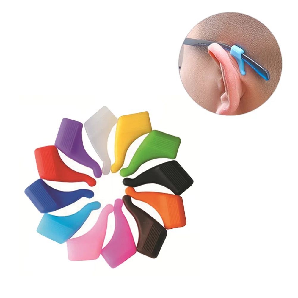 

24 Pair Hinge Non-slip Ear Hook Baby Glasses Anti-slip Protectors Antiskid Eyeglass Pads