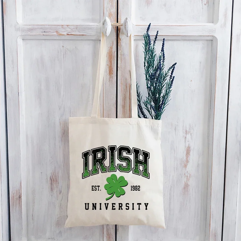 Irish University Shirt Shamrock Tee St Patricks Day Shirts Funny St Patricks Women Clothing Vintage Green Day Tops m