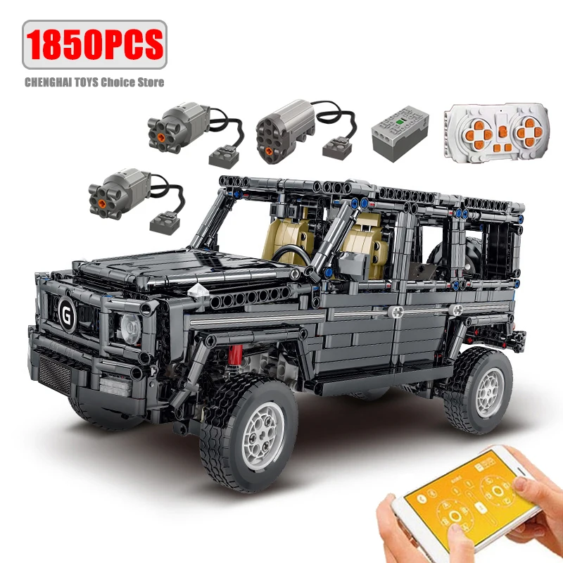 MOC-46049 Technical Remote Control Moter Power Off-road Vehicles Building Blocks Cars Model Bricks Sets Boys Toys for Kids Gifts