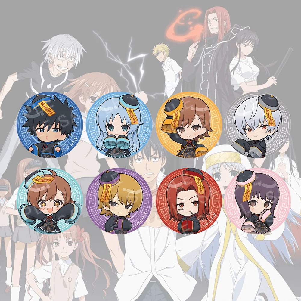 A Certain Magical Index Kamijou Touma 58mm Anime Badge Brooch Pin Round Button Pin Itabag Accessories Cute Fan Gift