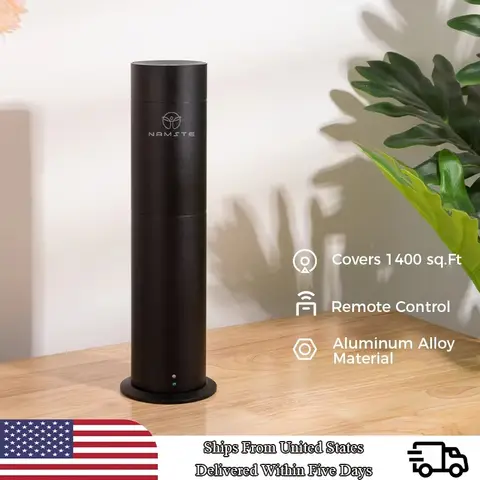 Aroma Diffuser 360 Scents Up To 600 Sq Ft Column Perfume Air Purifier Metal Material 120ML Capacity Freshener Mini Pro Scent