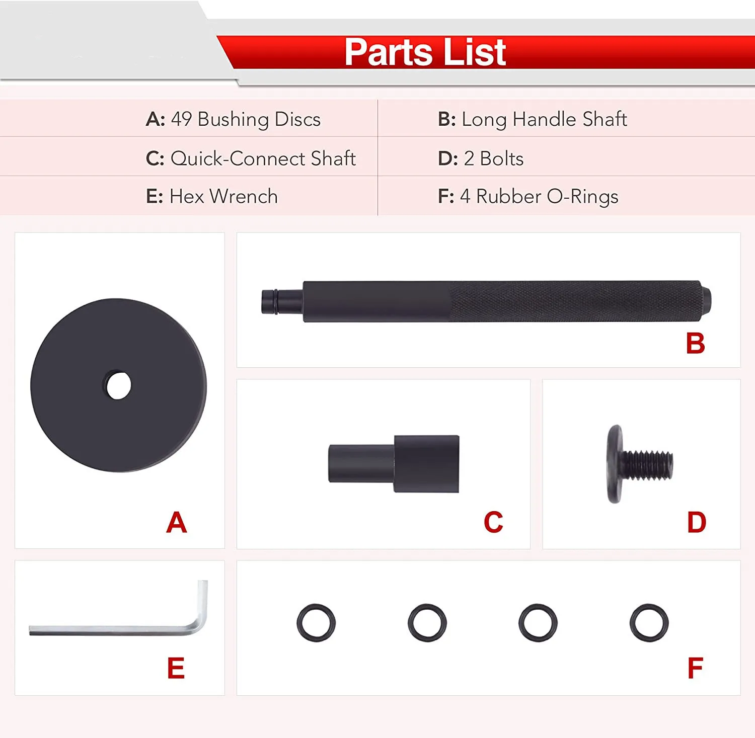 52-in-1 Driver Tool Set Transmission Wheel Axle Bearing Race Seal Installer Remover,Bush Removal Puller Bearing Press Tool Kit