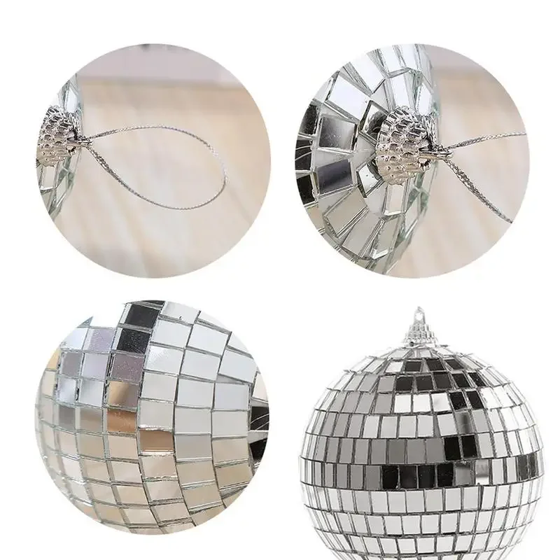 1 Box Mini Disco Ball Stage Rotating Glass Ball Reflective Mirror Ball Big Party Decor Ktv Bar Lighting Reflection Mirror Ball