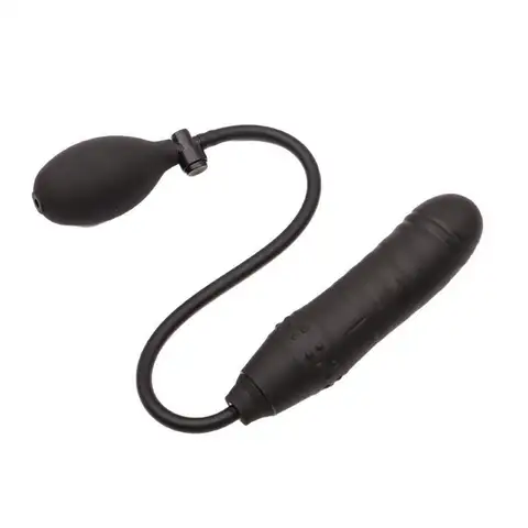 【A】Soft Silicone Inflatable Anal Plug With Adjustable Manual Inflation Pump And Textured Surface Perfect For Adult Intimate Use