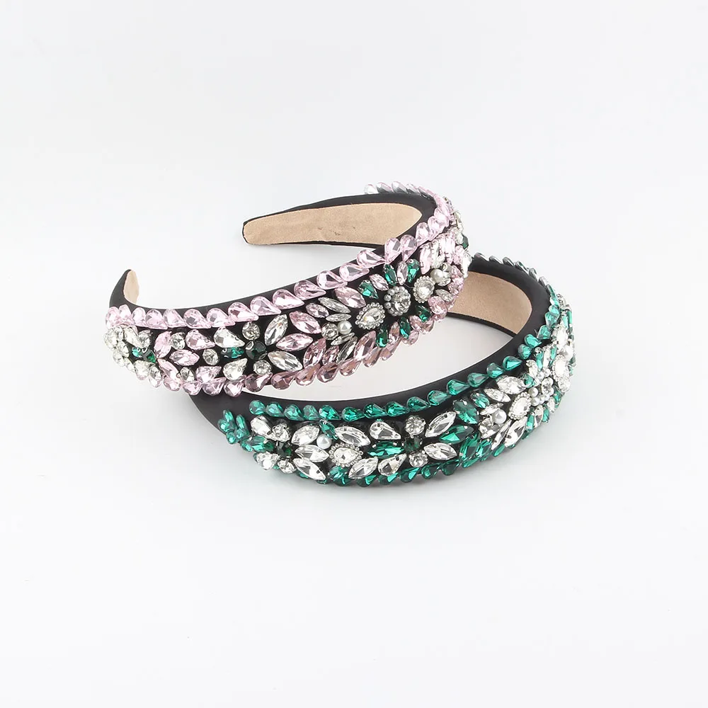 New Cross-Border Versatile Fashion Sponge Beads Colorful Sequins High Skull Top Fashion Headband And Accessory 410