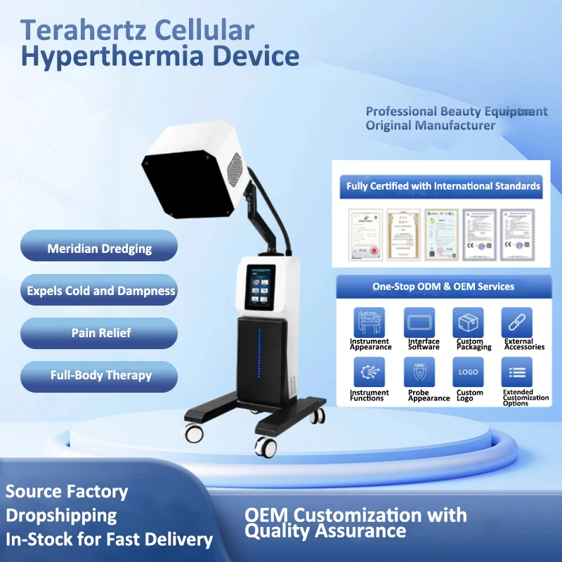 

2026 Новейшая многофункциональная терагерцовая обезболивающая машина 4-в-1 THZ Wave Machine Высокочастотное термоустройство Устройство физиотерапии