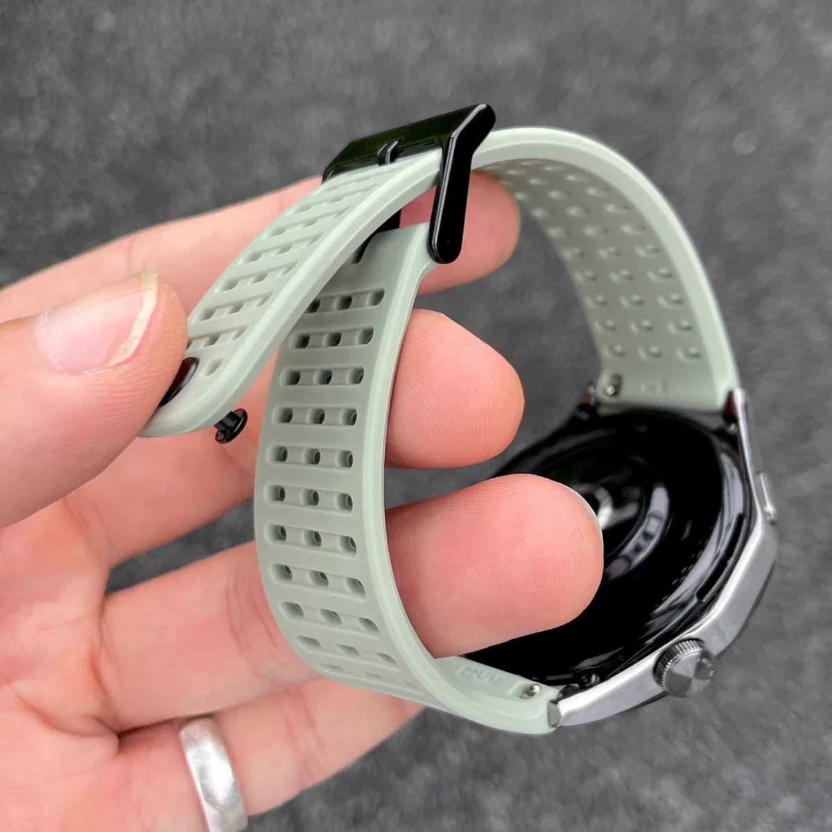 シリコン時計ストラップ Suunto 垂直バンドスポーツシリコン Repalcement リストバンド Suunto9 ピークプロ/Suunto5 ピーク銅