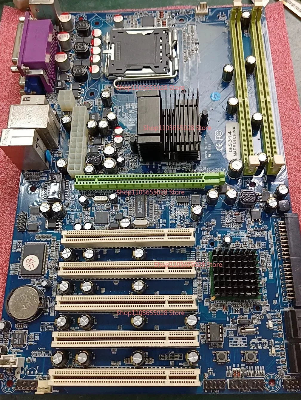 For Zengbu DVR Main Board G5314, DVRG41 Main Board 775 Pins DDR3 Memory Integrated Graphics Card 5 PCl Slots