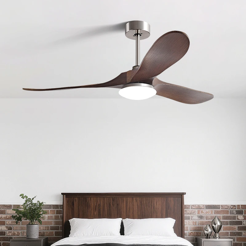 70inch High-Power Fan Light for Vintage Living Room, Ceiling Fan Light for Dining Room, Integrated Bedroom Retro Ceiling Fan Light