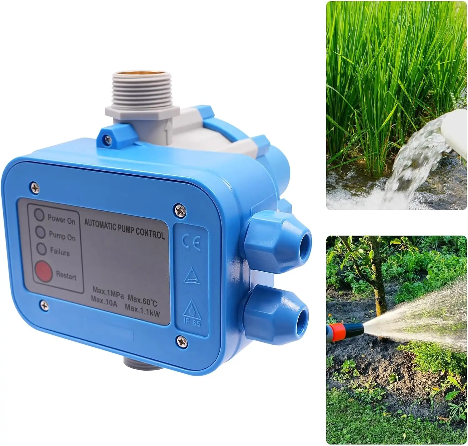 Automatic Water Pump Regulator, Intelligent Pressure Regulator for Reliable Water Control,for Household Water Supply, Irrigation