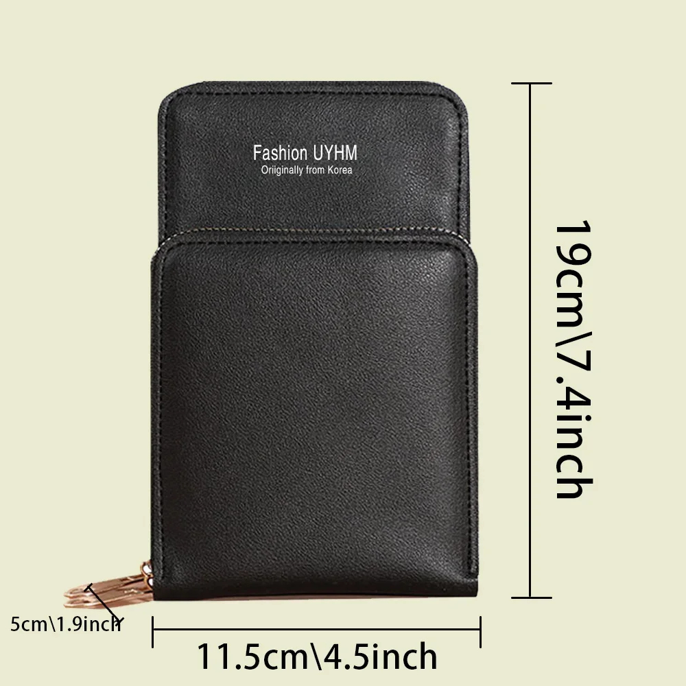 Women Crossbody Shoulder Bags Leather Wallets Universal For IPhone/Xiaomi Case Touch Screen Mobile Phone Bag Mom Printed Purse
