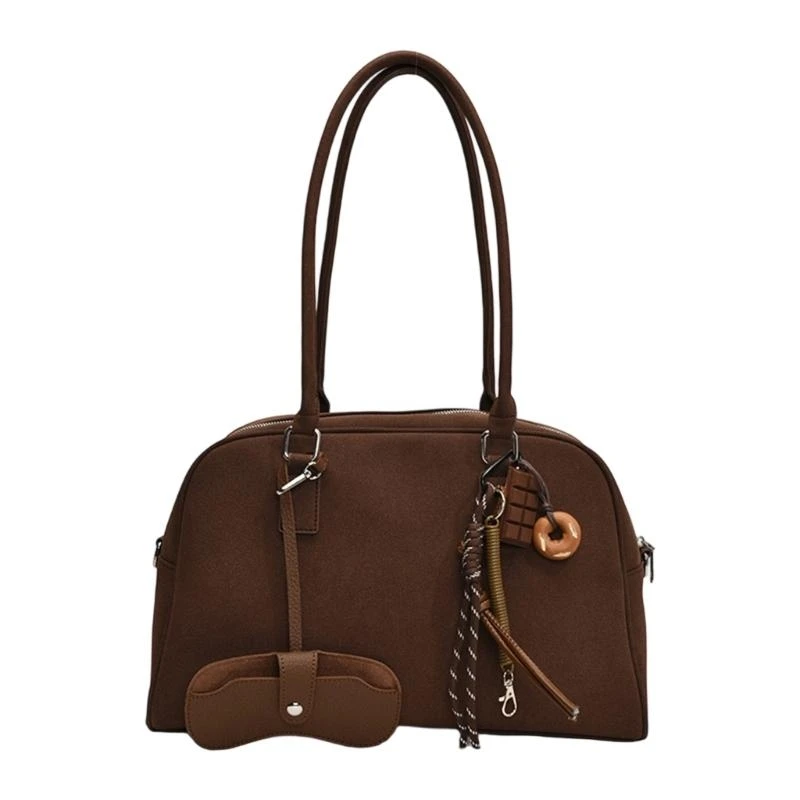 

Women Bowling Bag Retro Armpit Bag Commuting Bag Large Capacity Shoulder Bag