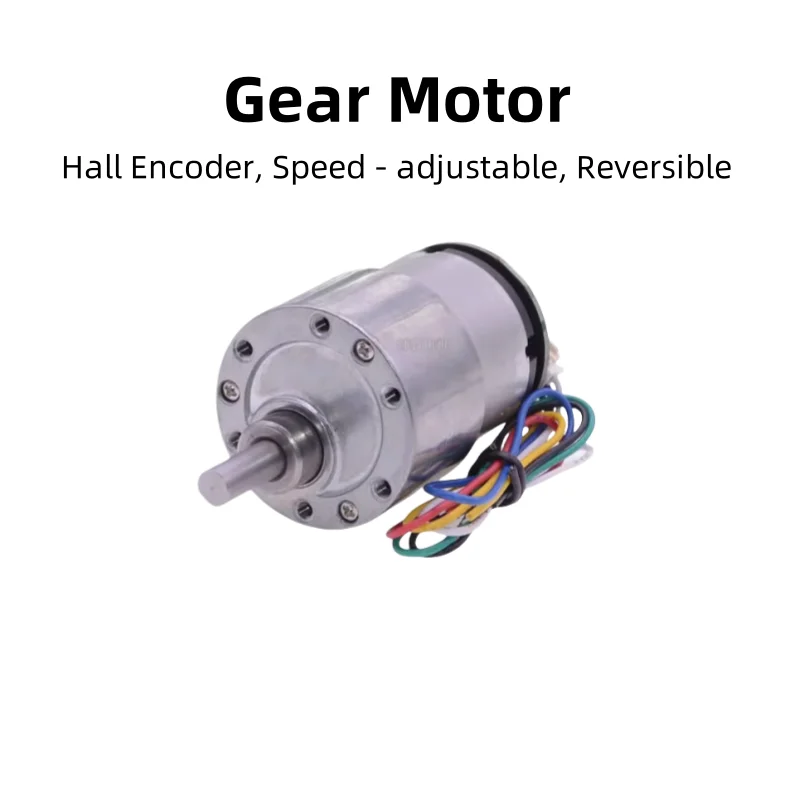 Type 520 Micro DC Gear Motor, 37GB, 6V/12V, With Hall Encoder Disk, For Four - Wheel - Drive Balancing Scooters