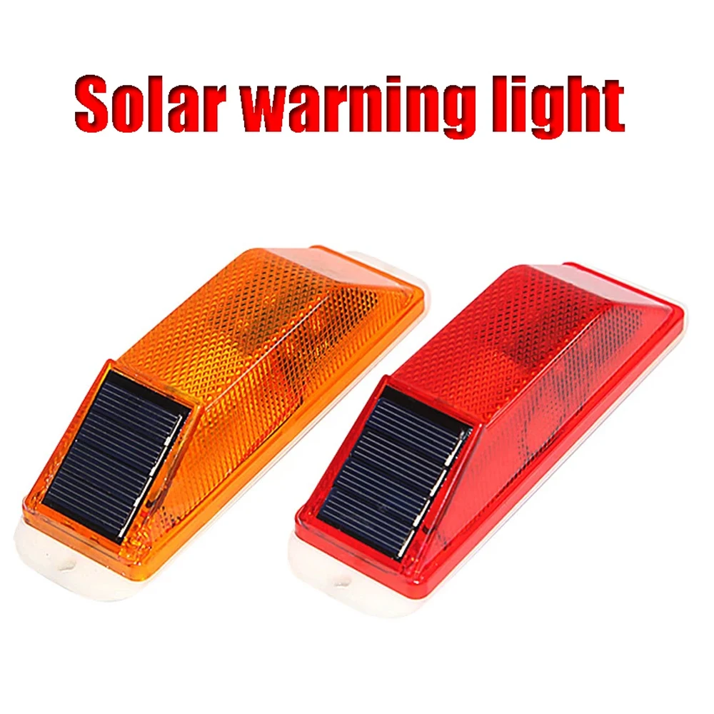 Solar LED Traffic Warning Light Indicator Light Strobe Light for Building Crash Barrier at Night Lamp small Flashing Light