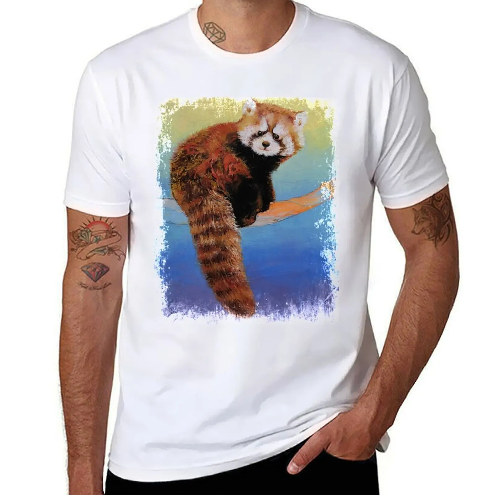 

Cute Red Panda T-Shirt t shirt men 100% cotton luxury brand t shirts designer man t shirts for men T-Shirt