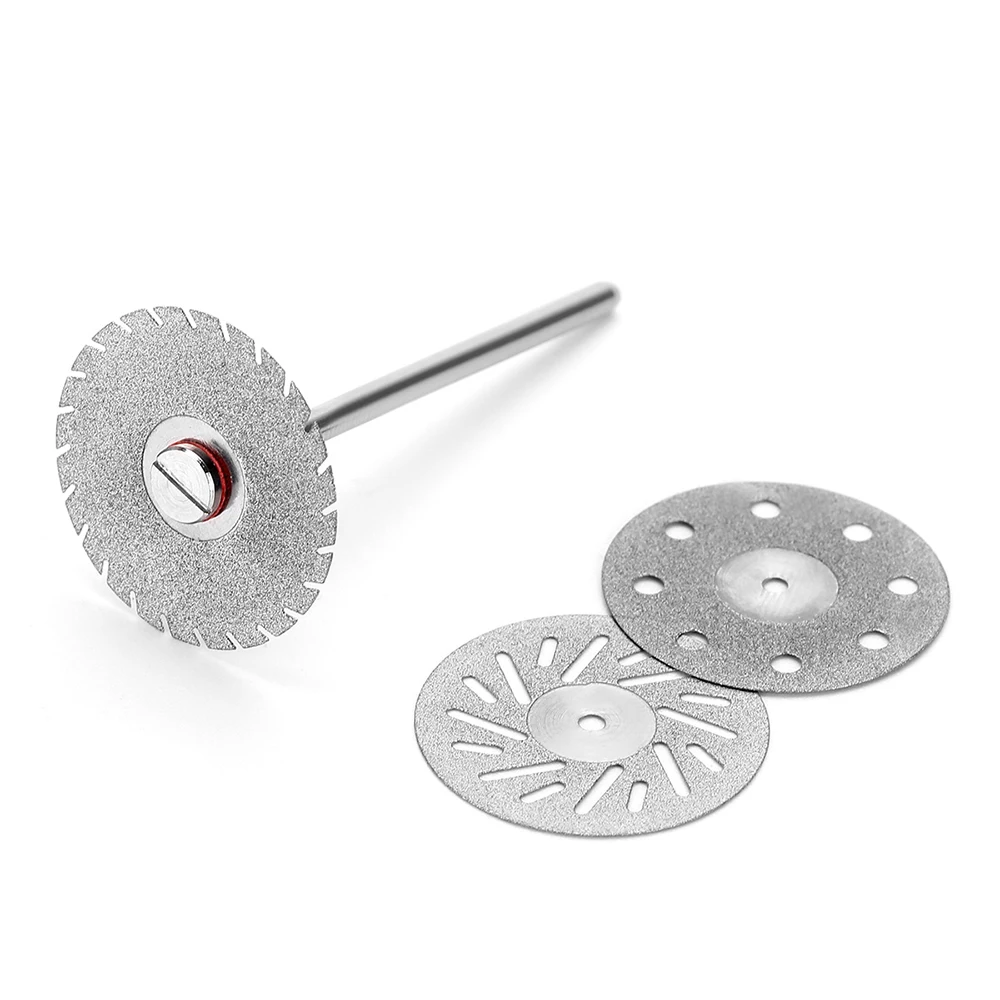 5-teiliges Labor-Diamantschneidscheiben-Set 22mm X 0,25mm HP 2,35mm Schaft Perforierte Rotierende Schleifscheibe für Präzisions-Laboranwendungen – Detail 4