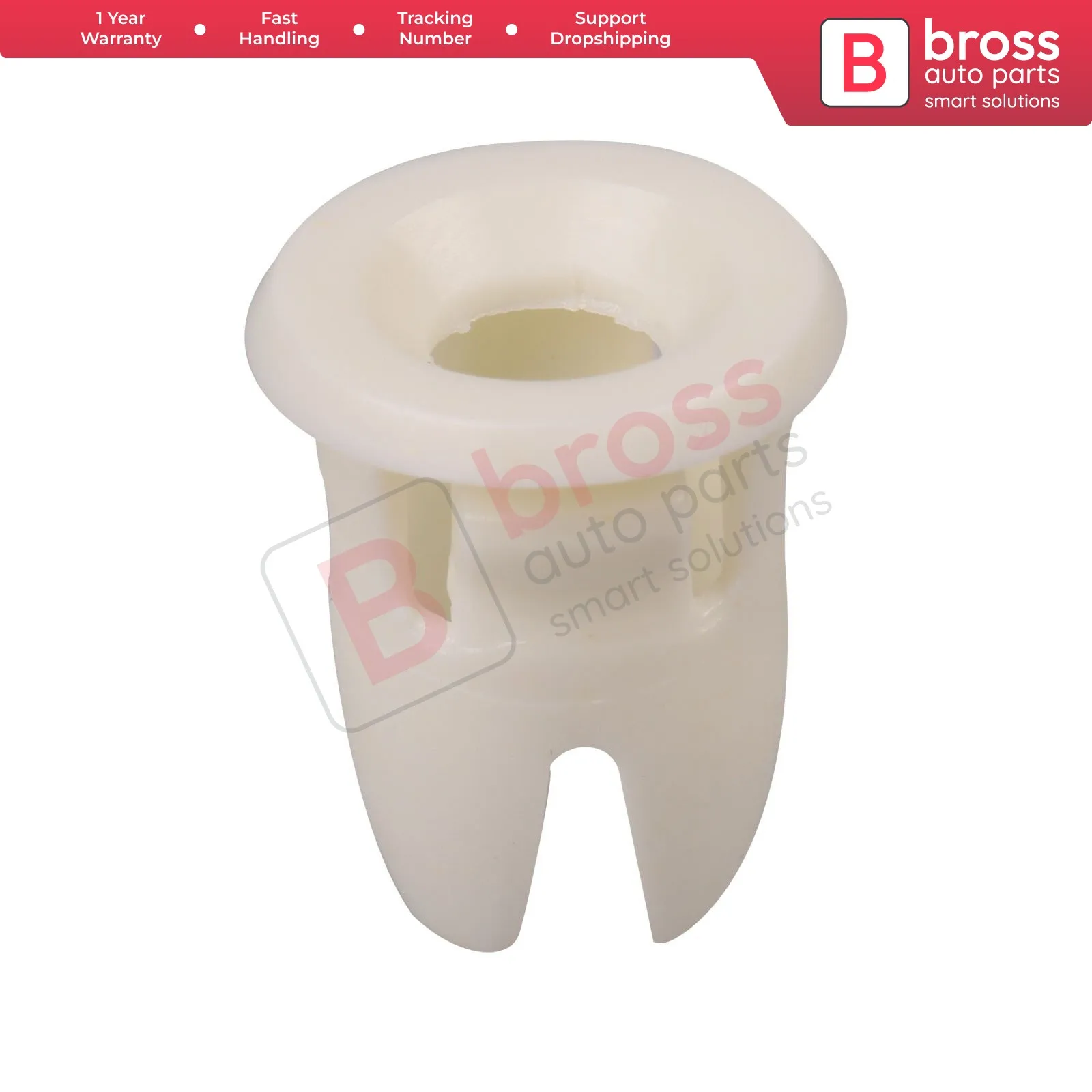 BROSS BCF1806 10 Pieces Moulding Fender Grommet, White for Mercedes : 0019887681