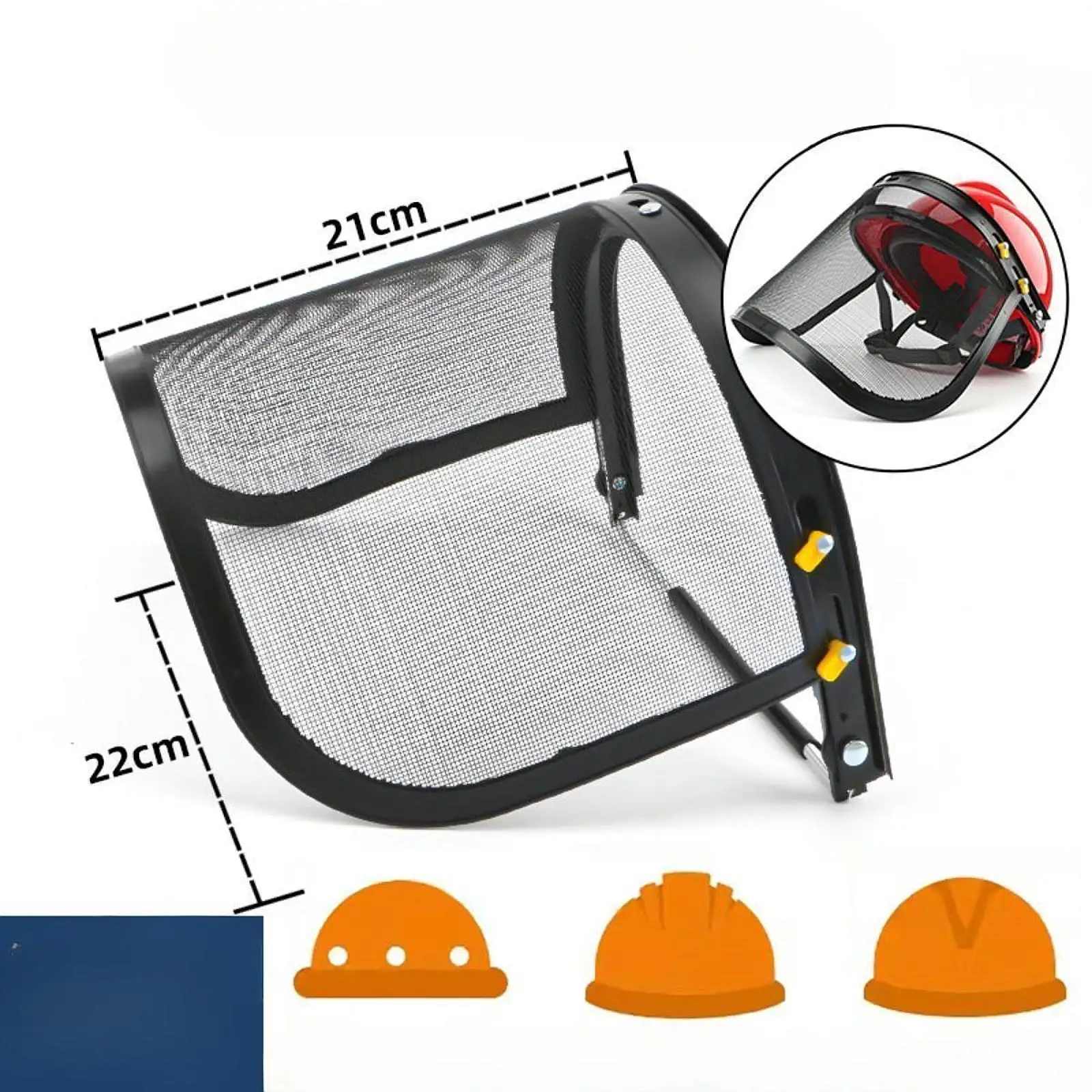 درع وجه من Weeds Whacking، درع وجه شبكي فولاذي للعمل في ساحة تناول الأعشاب