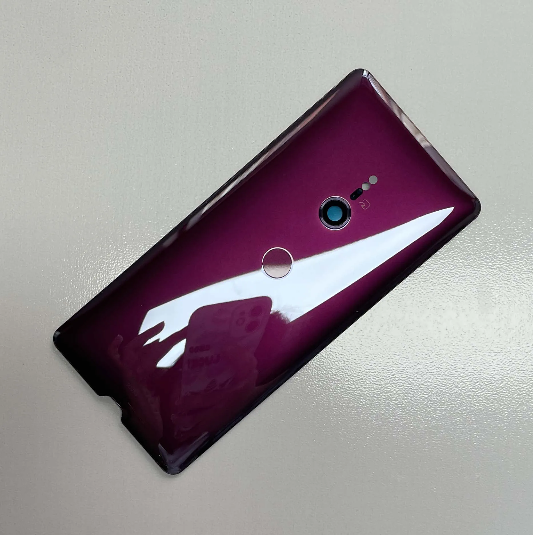 AAA + wysokiej jakości nowy 6.0 "do Sony Xperia XZ3 tylna pokrywa baterii szklana obudowa tylnych drzwi z wymienną soczewką aparatu — zdjęcie 3