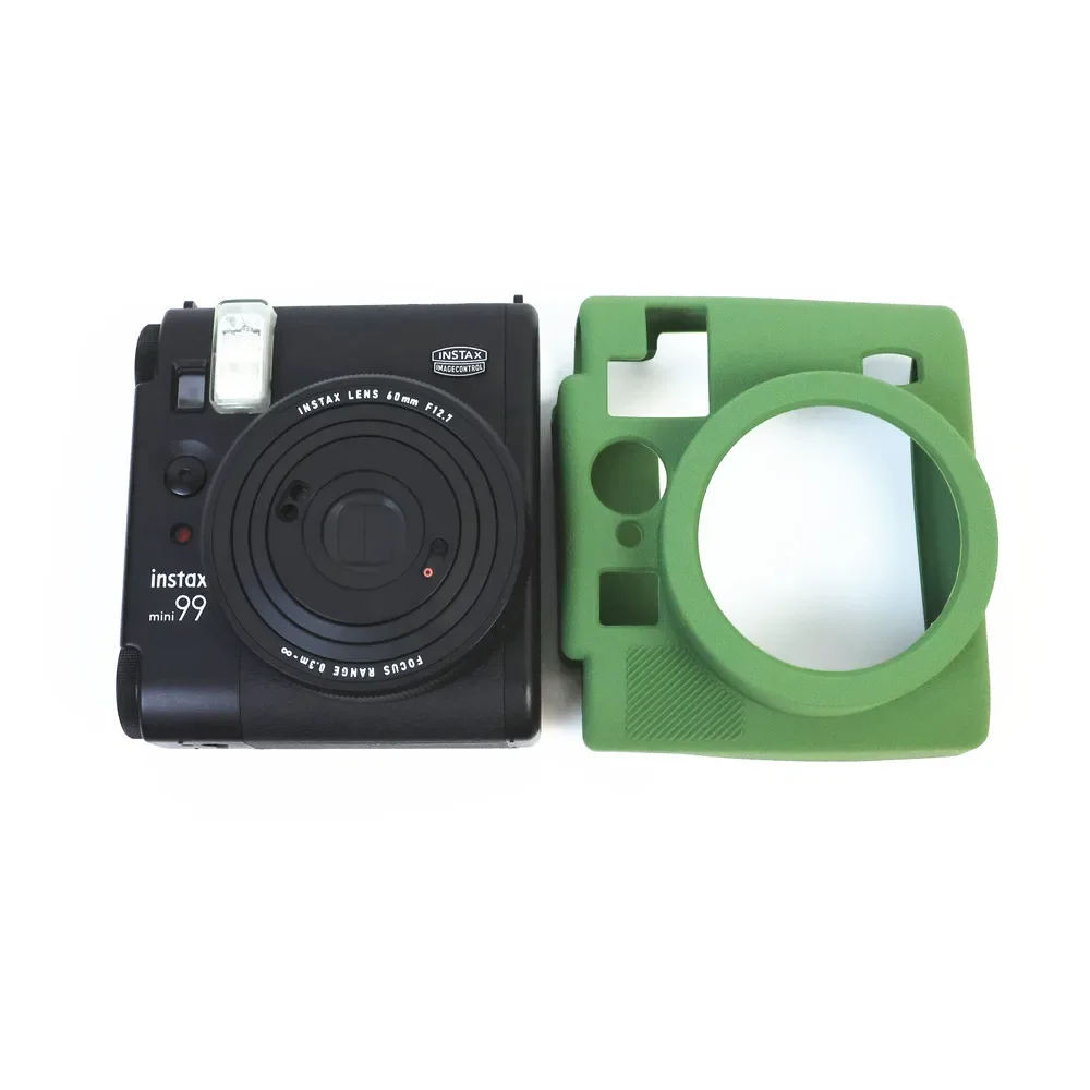 حافظة من السيليكون المطاطي Mini99 غطاء حماية للجسم إطار جلدي لكاميرا Fujifilm Instax Mini 99 Fujifilm من السيليكون