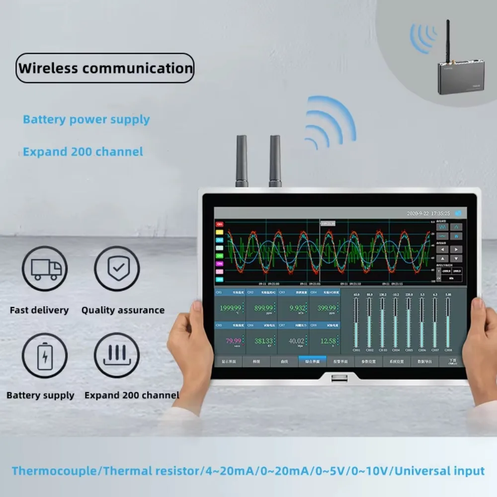 OEM industrial wireless data logger remote logger multifunction paperless recorder RJ45 wholesale