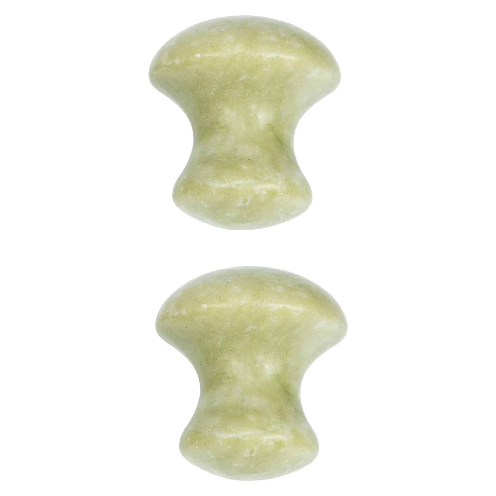 2Pcs Facial Gua Sha Jade Mushroom Massage Tool Scraping Roller for Face Eye Neck Skin Relaxation Beauty Care Gua Sha Tool