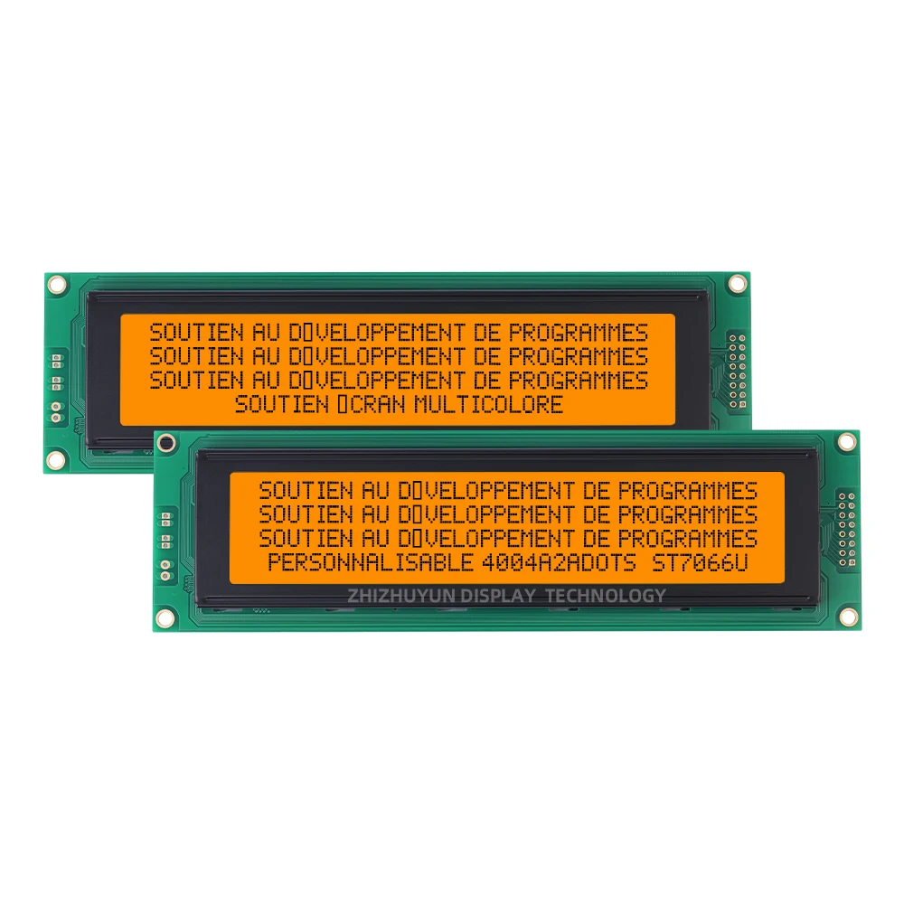 4004a2 Europese Karakter Lcd Module Scherm Grijze Film Semi Transparant Stn Led Backlight St7066u Controller