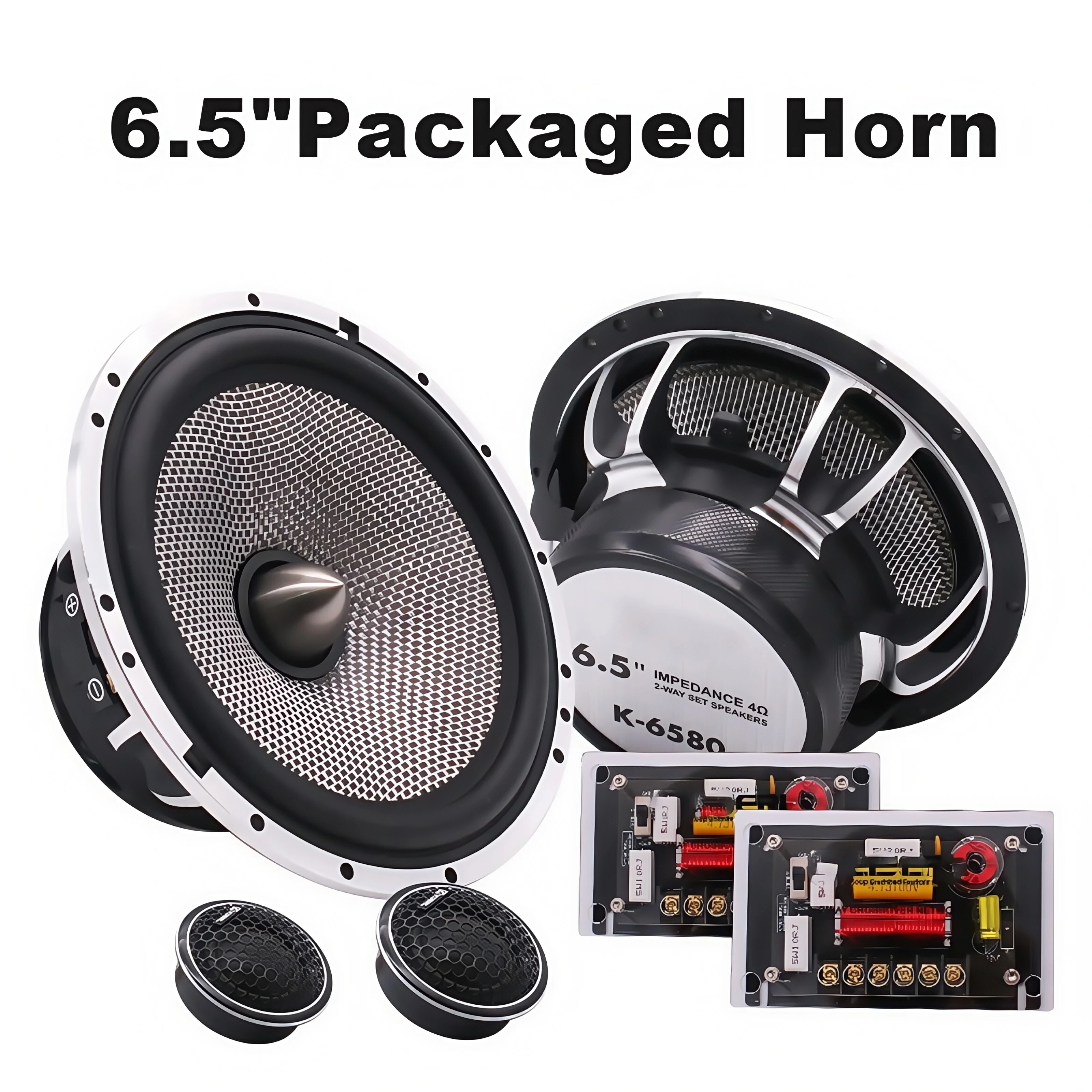 1 Set Bidirectional Car Speaker Kit HIFI Quality MAX 240W High Power 6.5 Inch Car Front Door Speaker Kit Vehicle Modification