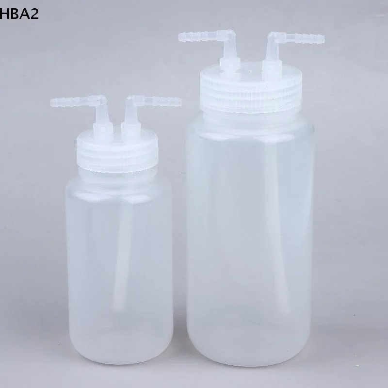 

【H】250ml/500ml Wash Bottle, Polyethylene PP Transparent Plastic Gas Washing Cylinder,for Dispensing Liquid Labs