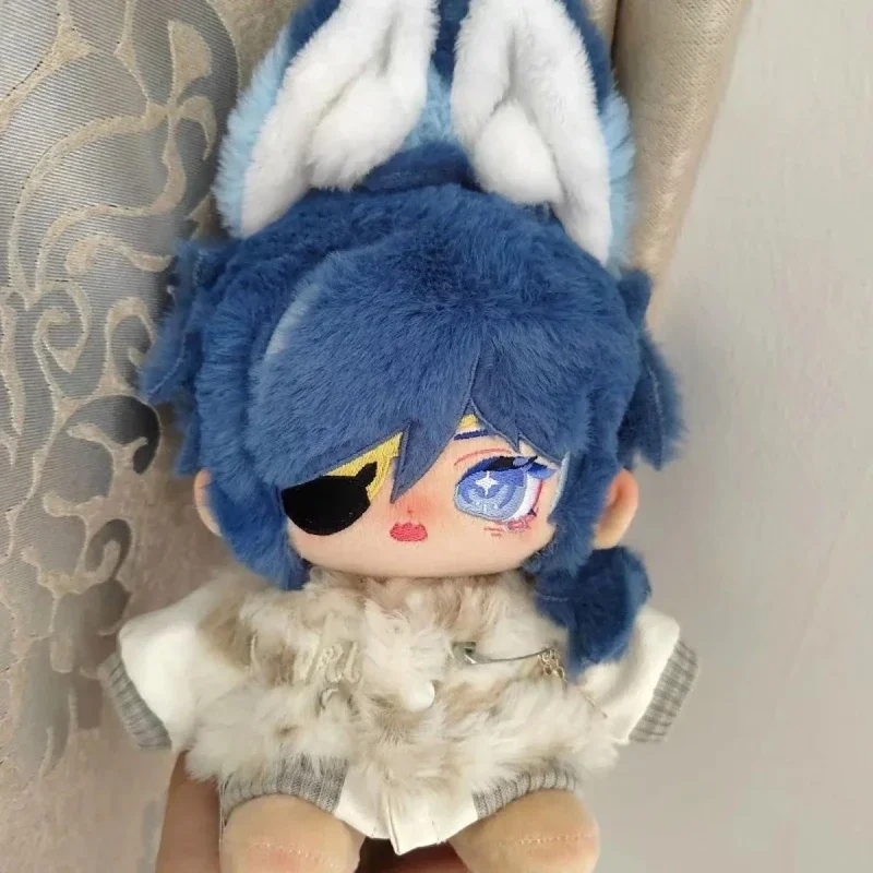 20cm Game Anime Genshin Impact Kaeya Stuffed Plush Dolls Cute Nude Body Doll Dress-up Cotton Doll Toys for Kids Gift Xmas