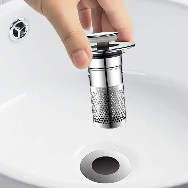 Sink Drain Strainer Hair Catcher Washbasin Leakage Stopper Anti-blocking Basin Drain Filter Kitchen Bathroom Accessories