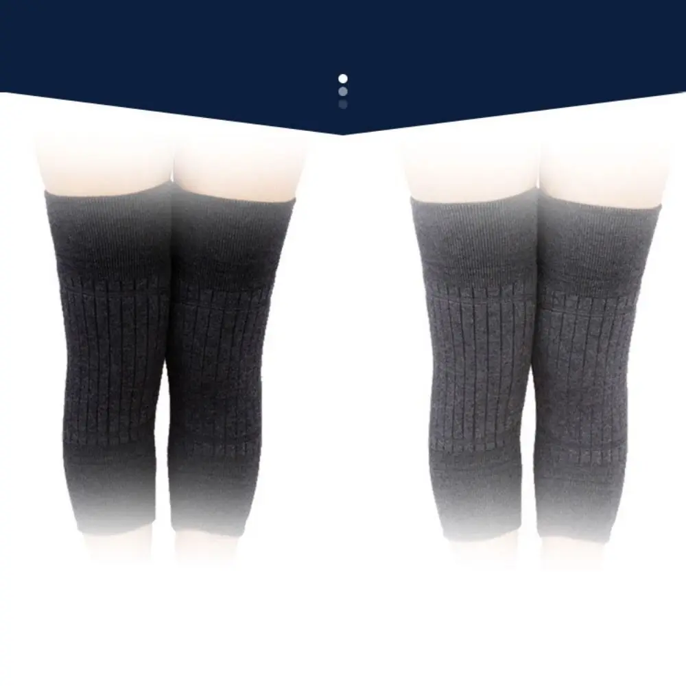 

Кашемировые кашемировые наколенники, дышащая защитная подушка, двойная толстая шерстяная защита, защита колена, черный/серый