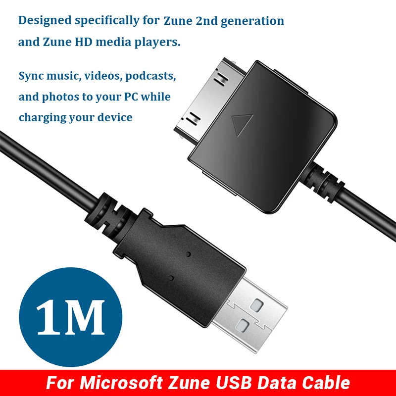 Microsoft Zune USB Cable 1M for Zune 2G HD