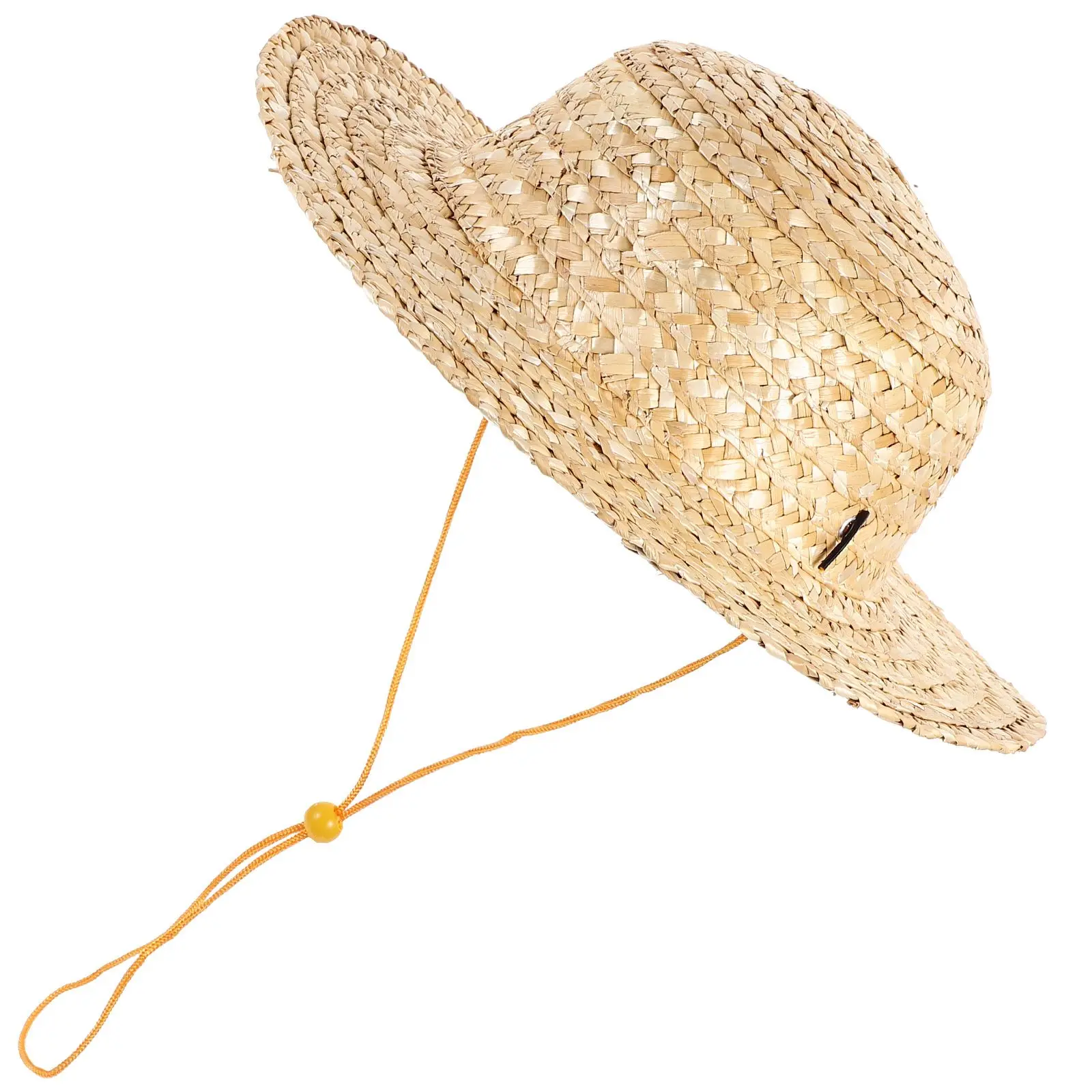 Children Adjustable 52-56cm Breathable Kids Beach Hat Outdoor Activities Cowboy Decorations Gardening